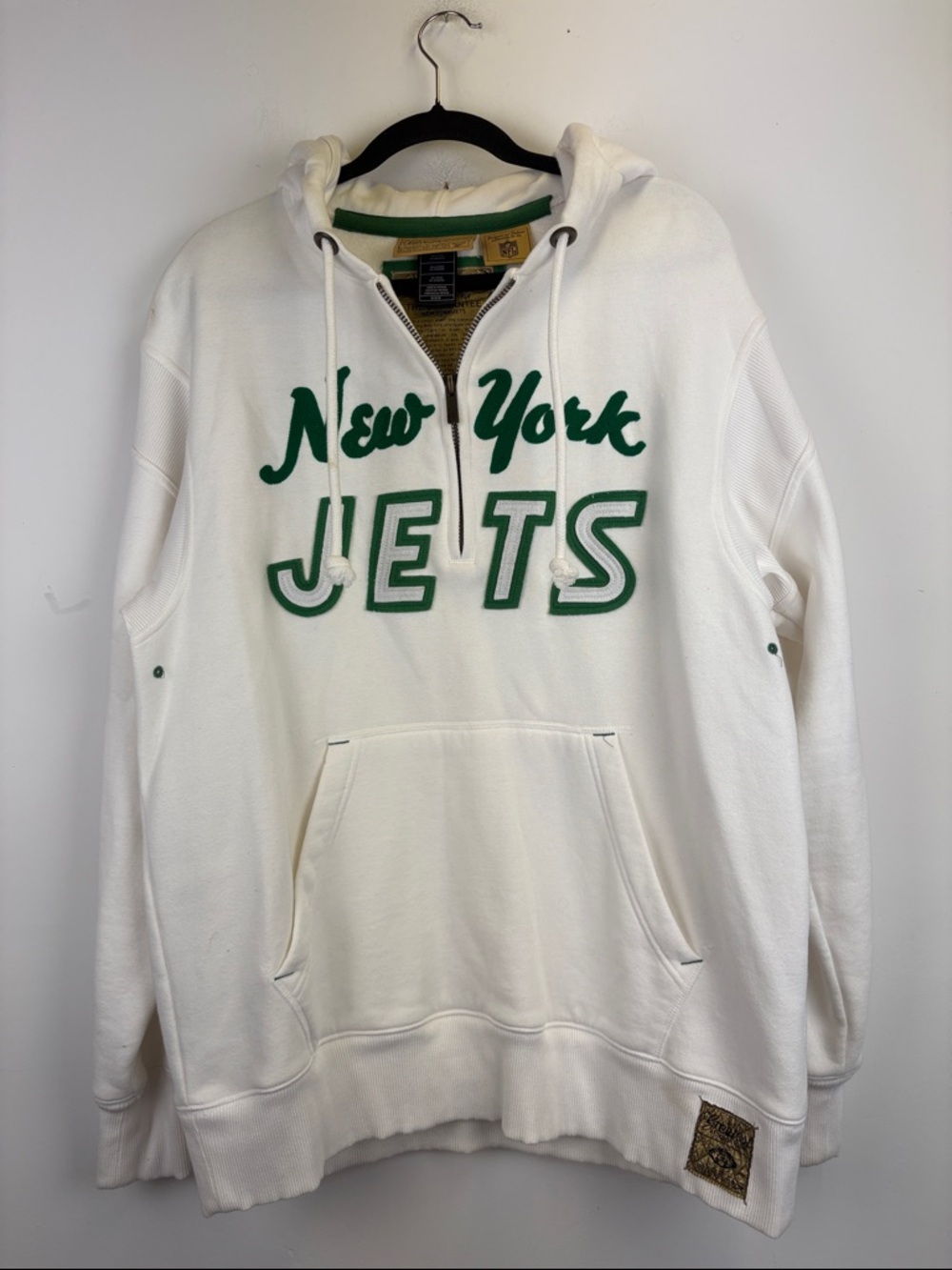 Reebok New York Jets Hoodie The Greatest NFL Collection Pullover Medium